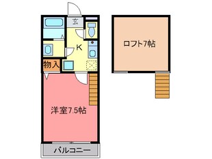 アヴェニール鳳の物件間取画像